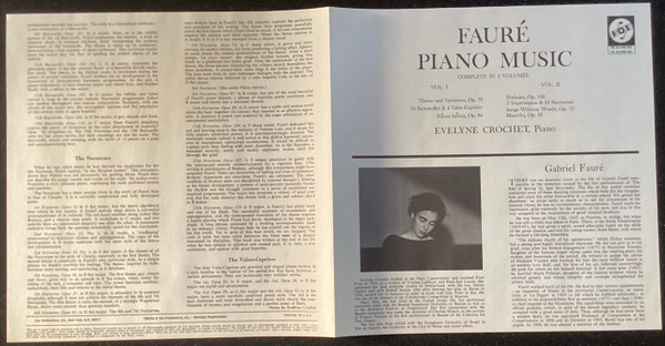 télécharger l'album Evelyne Crochet - Faure Complete Piano Music Vol I