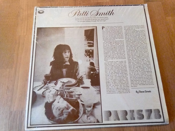 Patti Smith – Paris 78 (1978, Vinyl) - Discogs