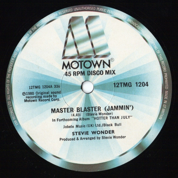 Stevie Wonder – Master Blaster (Jammin’)