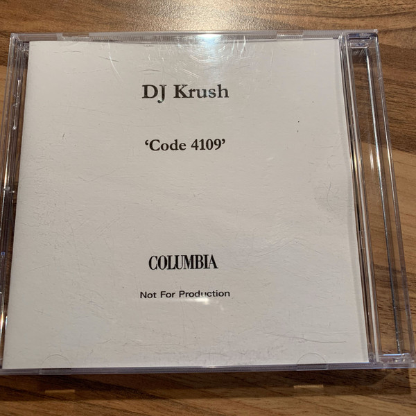 DJ Krush – Code4109 (2000, CDr) - Discogs