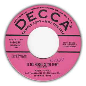 Wally Fowler - In The Middle Of The Night / Higher On The Ladder album cover