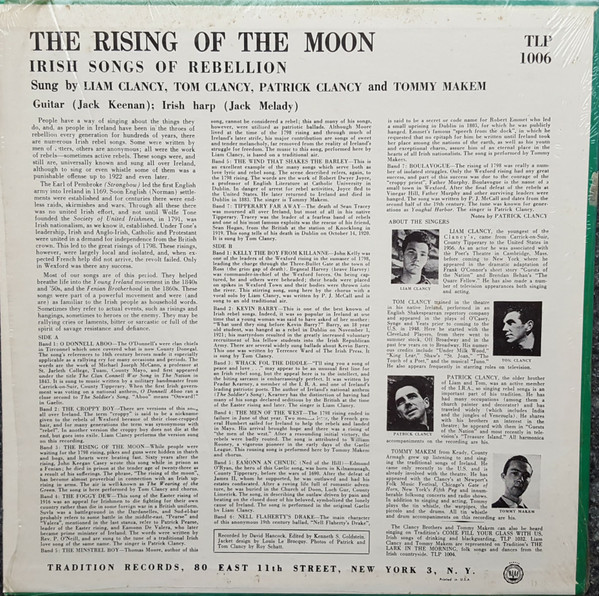 lataa albumi The Clancy Brothers & Tommy Makem - The Rising Of The Moon Irish Songs Of Rebellion