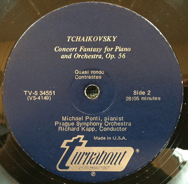 descargar álbum Tchaikovsky, Michael Ponti, Prague Symphony Orchestra Conducted By Richard Kapp - Piano Concerto No 1 Concert Fantasy For Piano And Orchestra