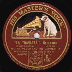 Marek Weber Und Sein Orchester - "La Traviata" - Selection album cover