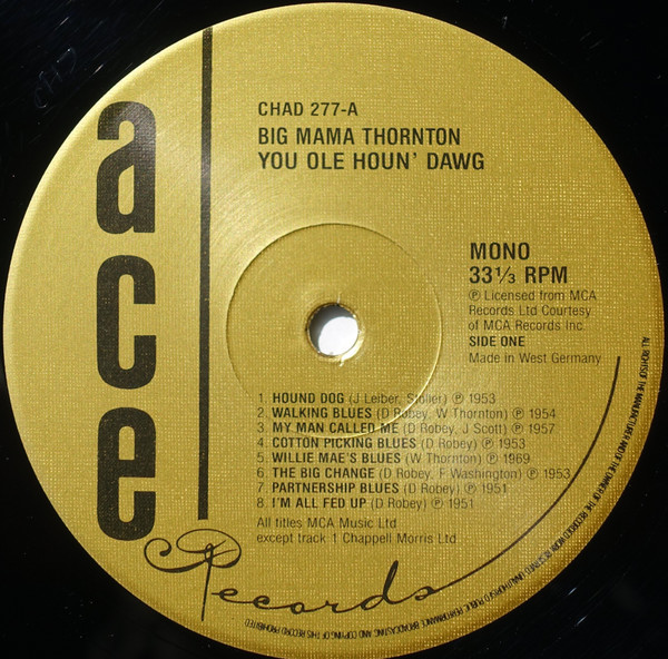 Album herunterladen Big Mama Thornton - You Ole Houn Dawg