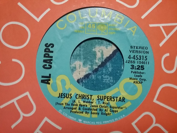 Al Capps – Jesus Christ, Superstar (Vinyl) - Discogs