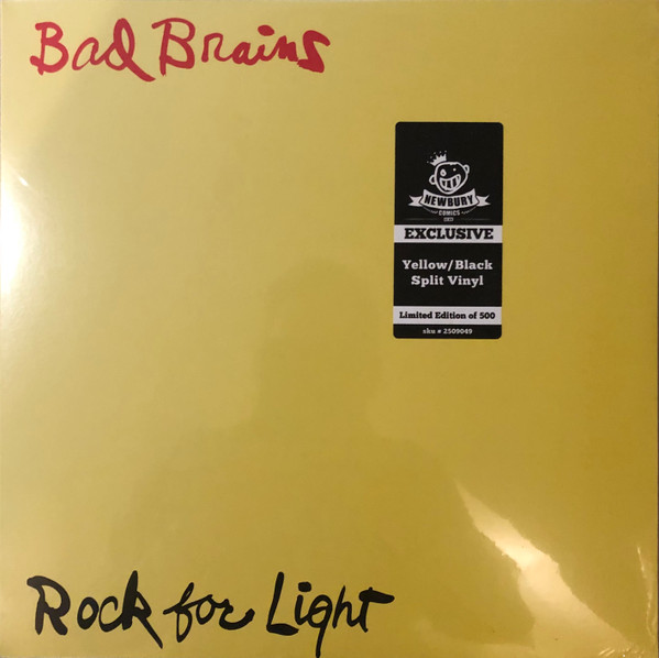 Bad Brains – Rock For Light (2021, Yellow/Black Split, Vinyl