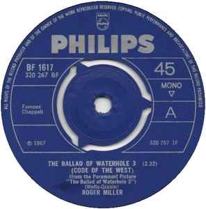 Roger Miller – The Ballad Of Waterhole 3 (1967, Vinyl) - Discogs