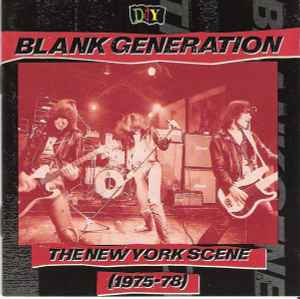 国内盤CD/VA　DIY-BLANK GENERATION-THE NEW YORK SCENEニューヨークパンクPUNKジョニーサンダース＆ハートブレイカーズDEAD BOYS