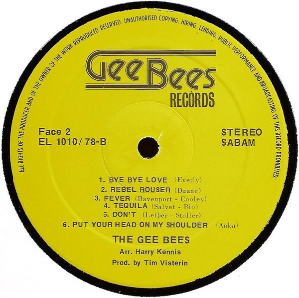 lataa albumi The Gee Bees - 1958 1978
