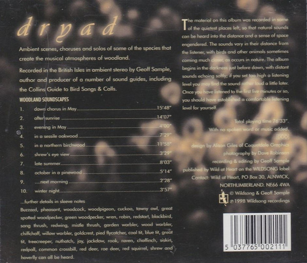 ladda ner album Geoff Sample - Dryad Woodland Soundscapes