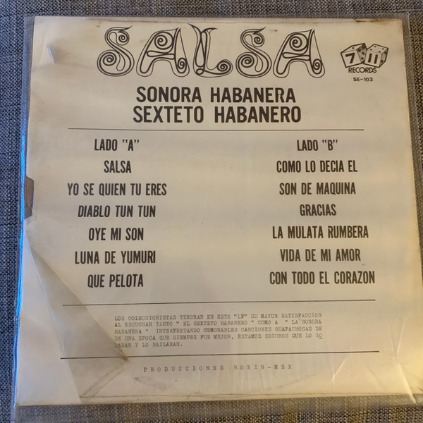 télécharger l'album La Sonora Habanera Sexteto Habanero - Salsa