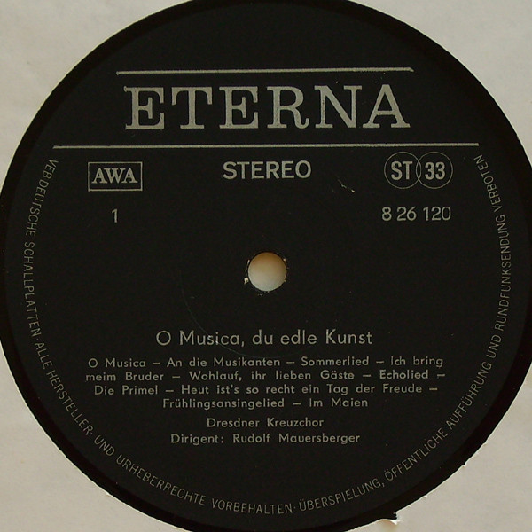 baixar álbum Dresdner Kreuzchor, Rudolf Mauersberger - O Musica Du Edle Kunst Der Dresdner Kreuzchor Singt Madrigale Kinder Und Volkslieder