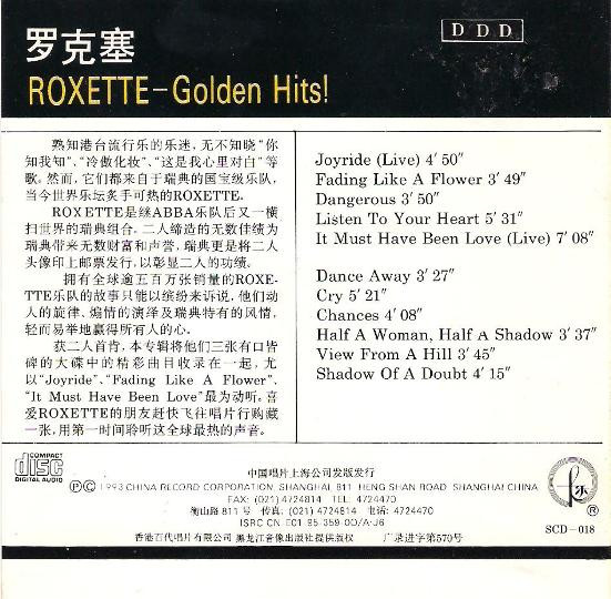 last ned album Roxette - Golden Hits