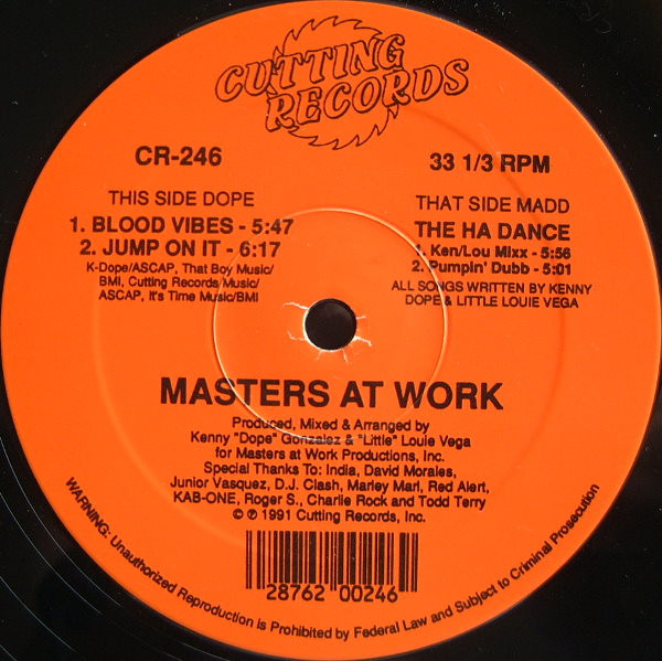 Masters At Work – Blood Vibes (1991, Vinyl) - Discogs