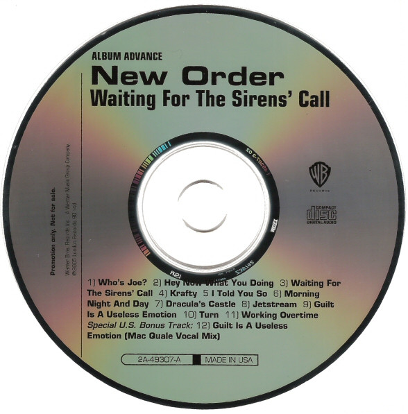 NewOrder/Waiting For The Sirens'Call*3枚組 - yanbunh.com