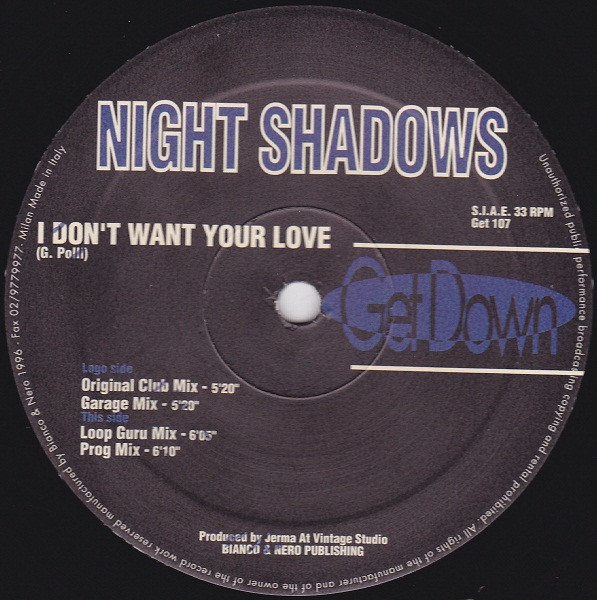 lataa albumi Night Shadows - I Dont Want Your Love