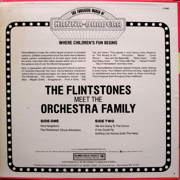 télécharger l'album The Flintstones - The Flintstones Meet The Orchestra Family