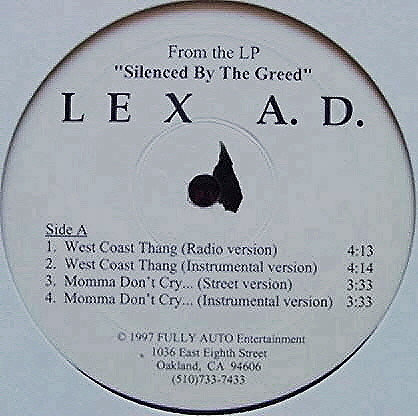 Lex A.D. – Silenced By The Greed (1997, Vinyl) - Discogs