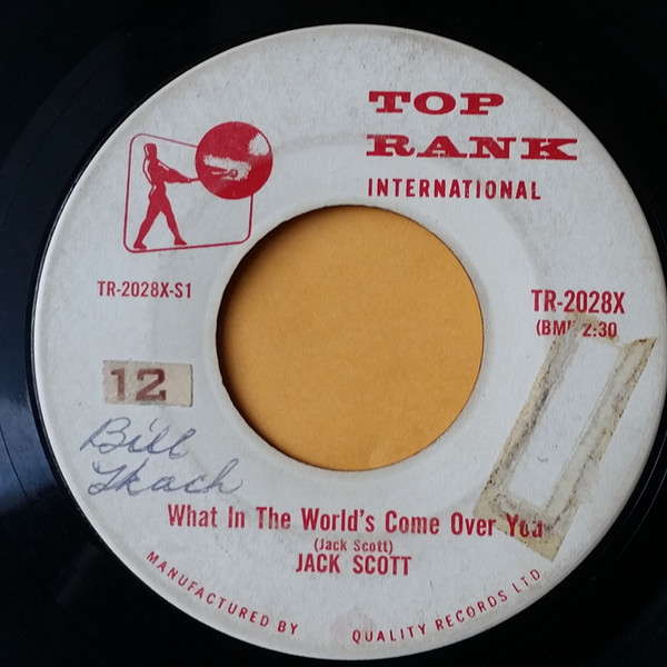 Jack Scott – What In The World's Come Over You / Baby, Baby (Vinyl