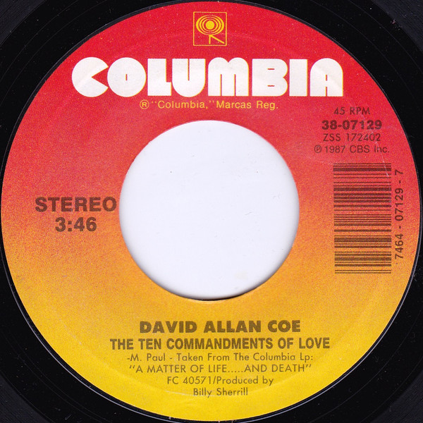 télécharger l'album David Allan Coe - Tanya Montana The Ten Commandments Of Love