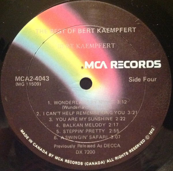 Bert Kaempfert - The Best Of Bert Kaempfert | MCA Records (MCA2-4043) - 7