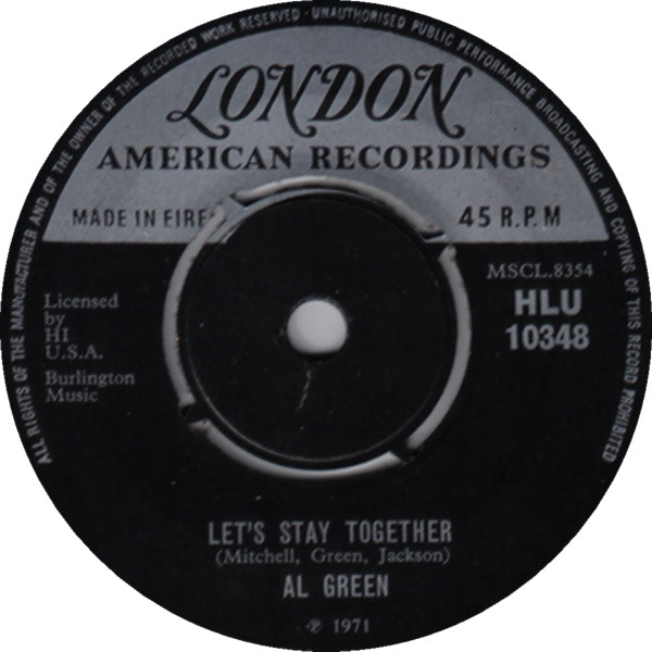 Al Green - Let's Stay Together / Tomorrow's Dream | Releases