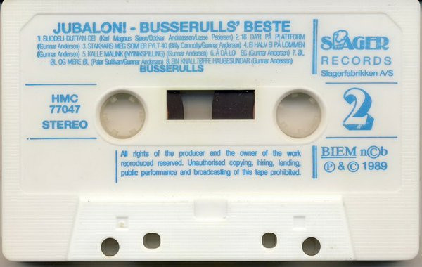 baixar álbum Busserulls - Jubalon Busserulls Beste Gjennom 12 år