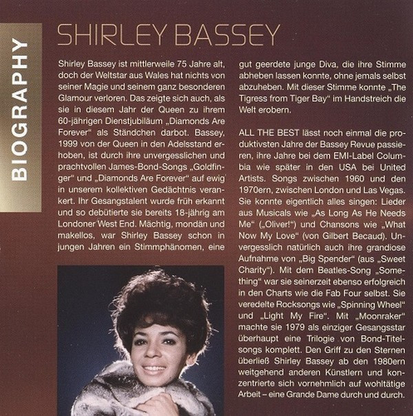 baixar álbum Shirley Bassey - All The Best