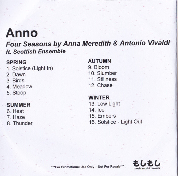 baixar álbum Anna Meredith & Antonio Vivaldi ft Scottish Ensemble - Anno Four Seasons