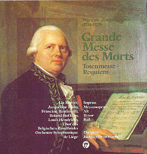 lataa albumi FrançoisJoseph Gossec Lia Rottier, Jacqueline Lamy, Francine Bastianelli, Roland Bufkens, Louis Hendricks, Chor Des Belgischen Rundfunks, Orchestre Symphonique De Liège, Jacques Houtmann - Grande Messe Des Morts