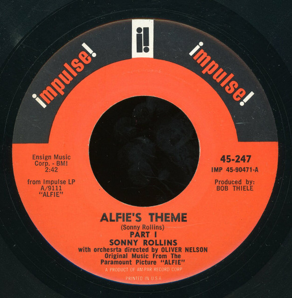 Sonny Rollins – Alfie's Theme (1966, Vinyl) - Discogs