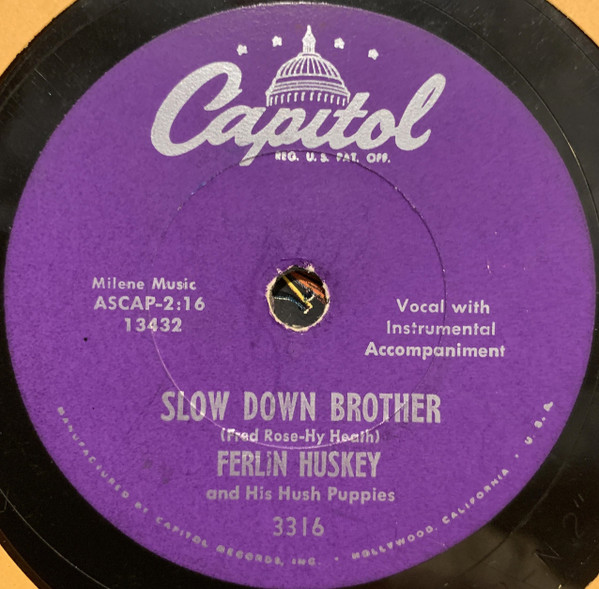 télécharger l'album Ferlin Husky & His Hush Puppies - Slow Down Brother Sinful Secret