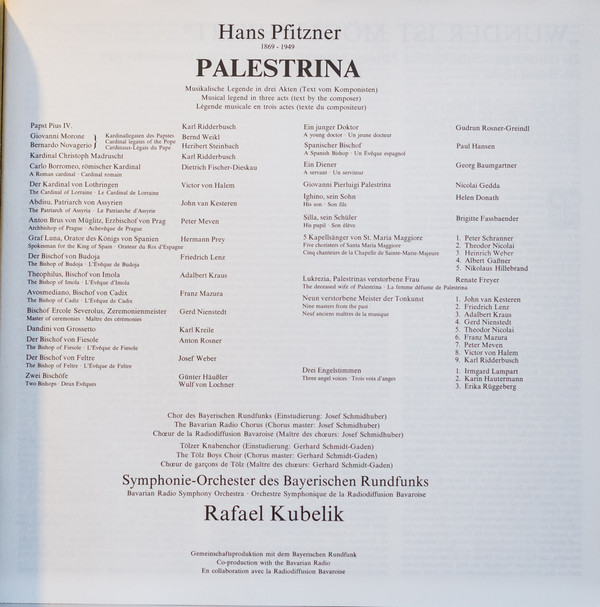 lataa albumi Hans Pfitzner, Rafael Kubelik - Palestrina