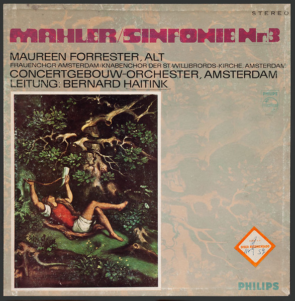 Mahler, Bernard Haitink, Concertgebouw-orchester, Amsterdam – Sinfonie Nr.3  (1966, Vinyl) - Discogs