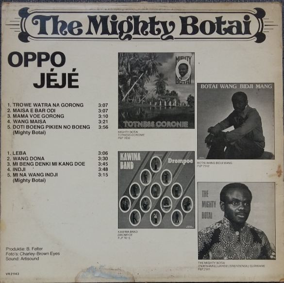baixar álbum Mighty Botai - Oppo Jéjé
