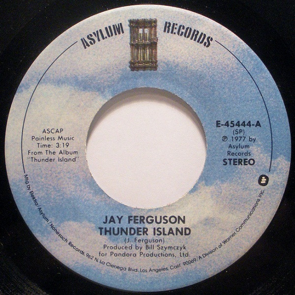 Jay Ferguson 45 RPM Record Thunder Island/Magic Moment