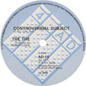 The The - Controversial Subject / Black And White
