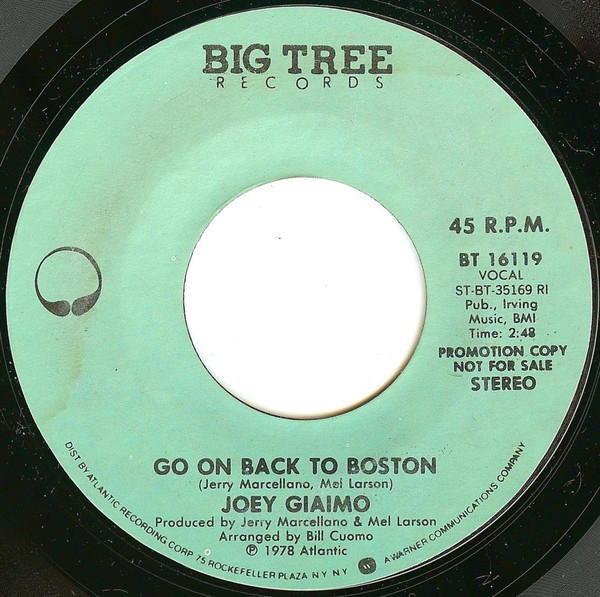 Album herunterladen Joey Giaimo - Go On Back To Boston