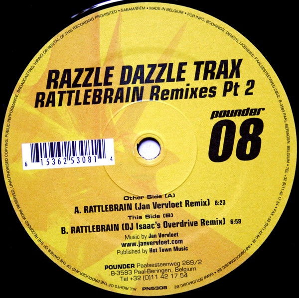 last ned album Razzle Dazzle Trax - Rattlebrain Remixes Pt 2