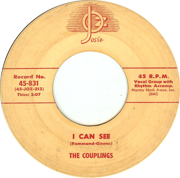 The Couplings – I Can See / Young Dove's Calling (1958, Vinyl