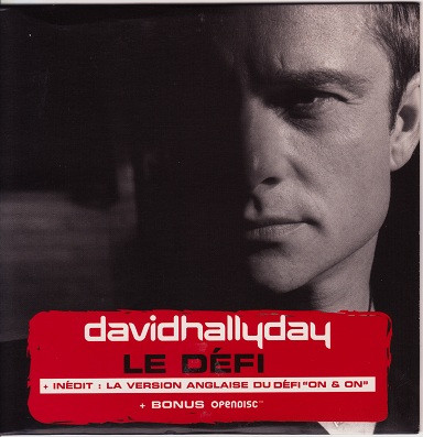 David Hallyday ‎CD Single Le Défi - France (VG+/G)