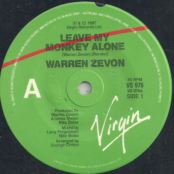 baixar álbum Warren Zevon - Leave My Monkey Alone