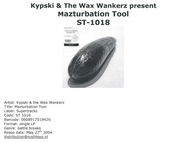 ladda ner album Kypski & The WaxWankerz - Mazturbation Tool