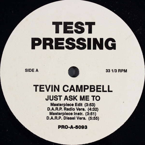 Tevin Campbell – Just Ask Me To (1991, Vinyl) - Discogs