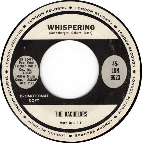 The Bachelors – Whispering (1963, Vinyl) - Discogs