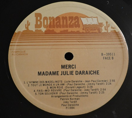 télécharger l'album Julie Daraiche - Merci Madame Julie Daraiche