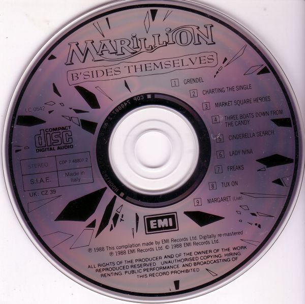 Marillion B Sides Themselves 1988 Swindon CD Discogs