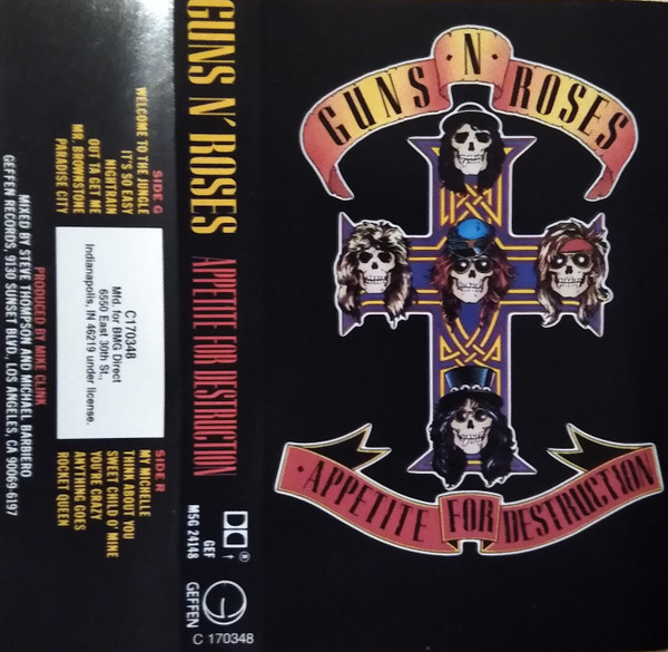 Guns N' Roses – Appetite For Destruction (Clear Shell, Cassette 