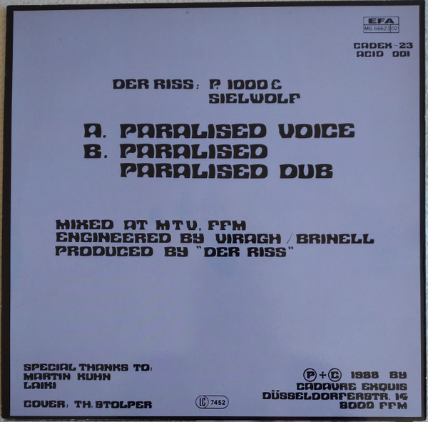 baixar álbum Der Riss - Paralised Voice